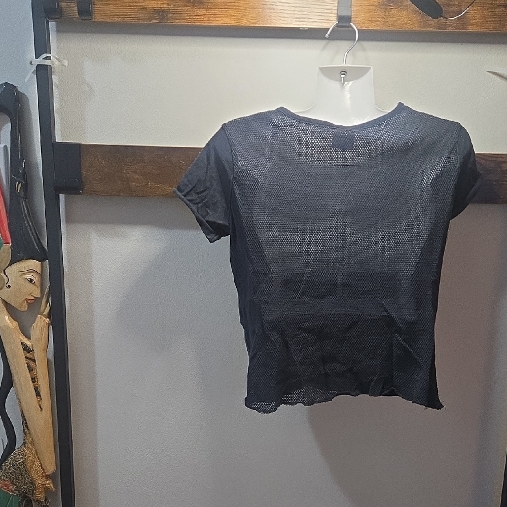 Ecko Unlimited Back Dark Mesh Crop Top Tee (🛍 Bundle ANY 6/$36)